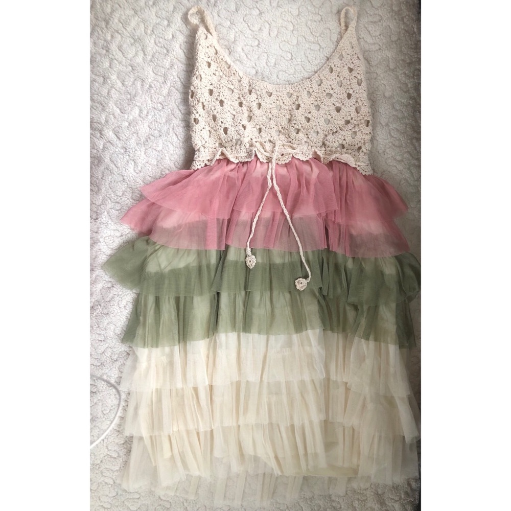 Crochet top and lace Bottom MEDIUM